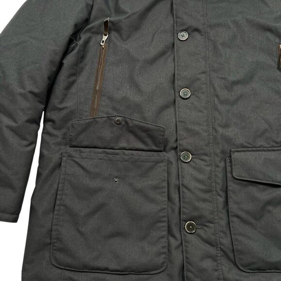 Gimos Zipper and Button Front Polyester Filled Jacket Black Men's Size 52 US XL - Picture 10 of 14